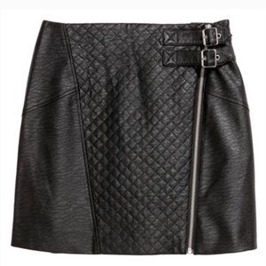H&M Faux Leather Skirt